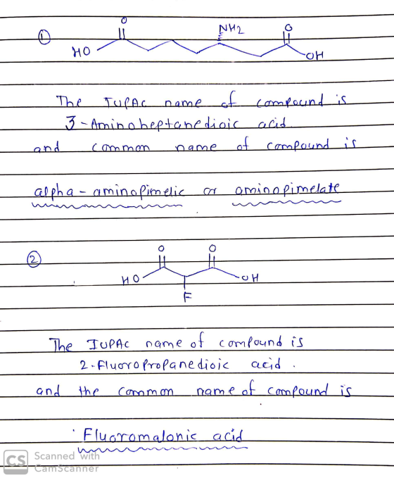 NH2 HO -oh name The TUPAC of compound is 3-Amino beftanedioic acid. and common of compound is a me alpha-amino Pimelica amino
