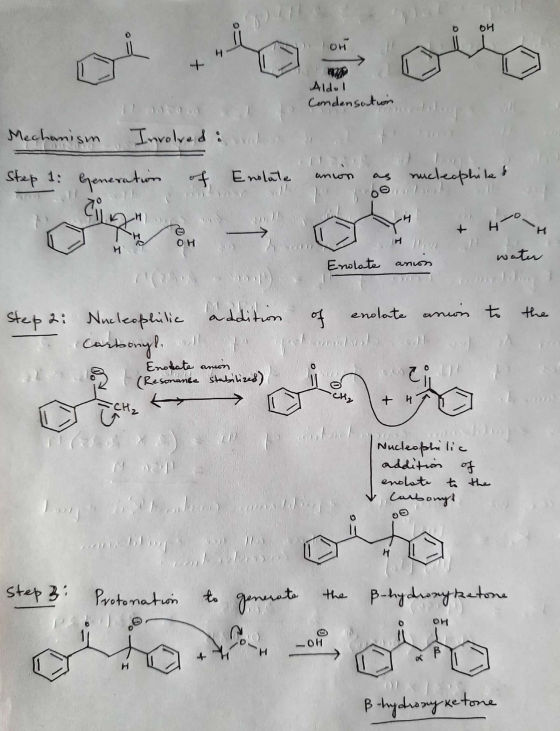 OH OH Aldul Condensoti Conden a ti Mechanism Involved in Step 1: Generation of Enolate anwn as nucleophile leophilesh porn OH