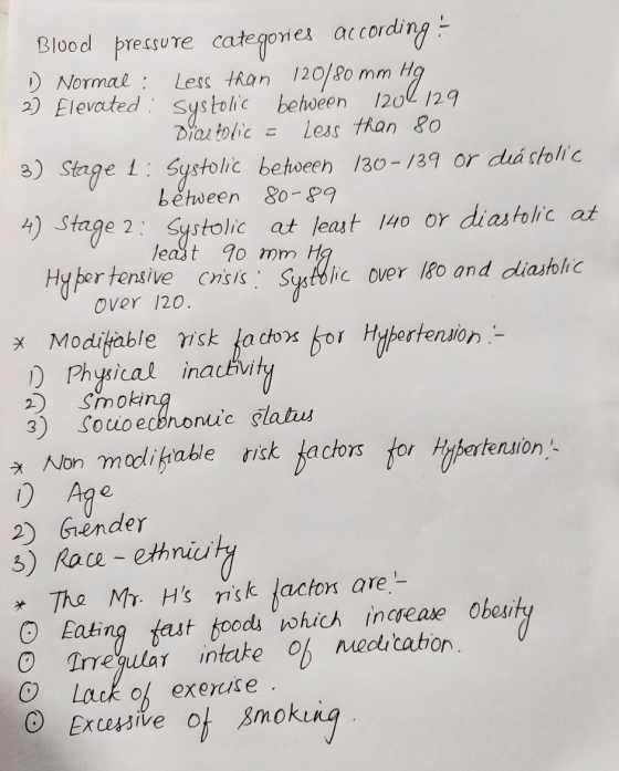 Blood presure categories according Less than 120/2o Elevated Sys tolic between 1202 129 Dias tolic Normal Mm Less than 8o 2)