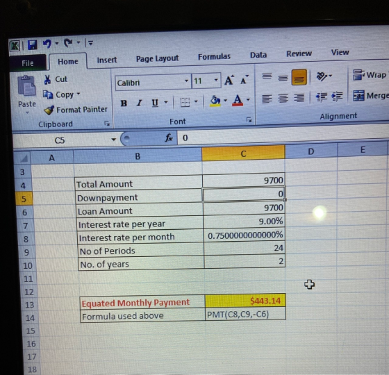 Data Review View Cut | (12.-15 File Home Insert Page Layout Calibri . 11 Да Copy - Format Painter BIU - 3 - Clipboard Font fr