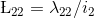 \L _{22}=\lambda _{22}/i_{2}