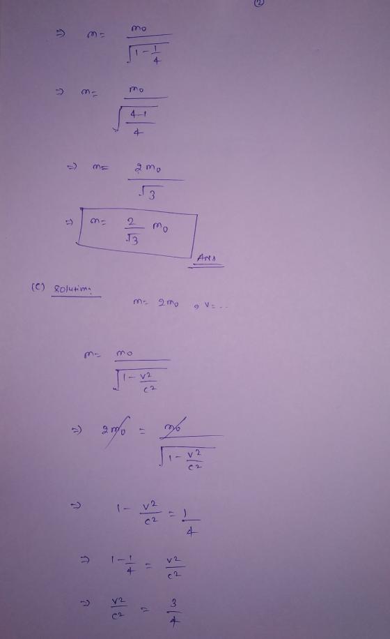 4 - ma mo 4-1 - = amo 53 Ans (C) solutime me amo a Vara 2 3) 2000 % IV 2 - V2 2
