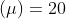 (p) = 20