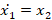 x1 = x2
