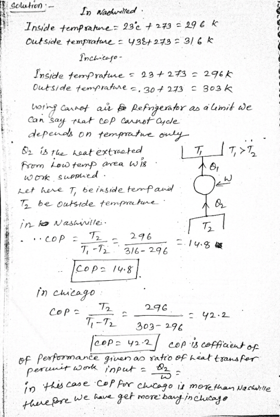 Solution Inside Outsiole tempraturey38+27331 6 k temp atune-23ct 273 29 e k Inside temprature 23 + 2れ Dutside tempratre , 30-