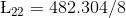 \L _{22}= 482.304/8