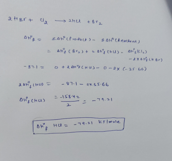 9 t Br+ 2HU +812 AtiR &AHCPrOdct- SAHCReacta nt) AHs CBYs)+ - 2X6CH Br) O+20FCH us- o-9 X C-35.66) - 87.1= - 71-2X 3 5.66 +.
