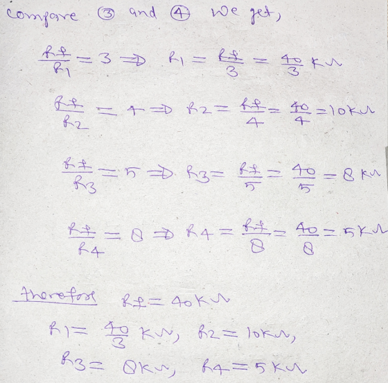 ③ and we compare get, Re - 3 R = R = 40 kn ft fz - 2D Rzz ff to = loku 4 fit ²5 = R3= R + R3 - 40 = 8kn क For 4= Rt- 4o-ska 2