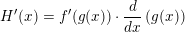 H(x) = f(g(x))...(g())