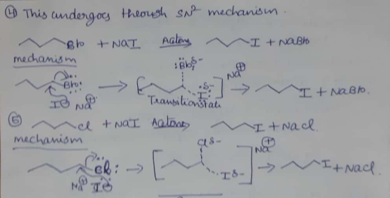 4 This undergoes through SN mechanism. M B + NOT Aalong, M I + naßto mechanism Bhos @ Vers > A SIMINABIO TO NO Transition th