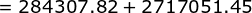 - 284307,82 +2717051.45