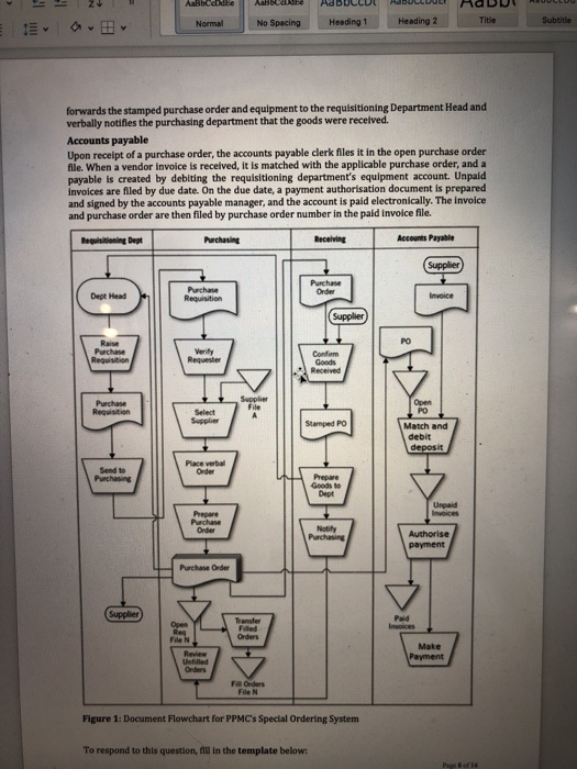 AaBbce he Aaboca AdDULCD Normal No Spacing Heading 1 Heading 2 Title Subtitle v v forwards the stamped purchase order and equ