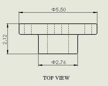 05.50 2.12 02.76 TOP VIEW