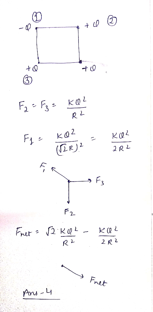 ② q+0 + F2 = F2 = KO² R2 Fje ko? Kez 1. WIR2 = 2R2 اجم - F2 - Fret-52 KO 2 -ku? - R22 R2 - Fret Ans-4