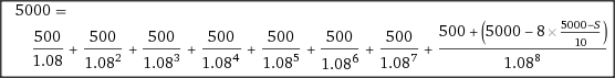 50005 5000 : 500 1.08 500 500 + 5000-8 10 十 500 1.08? 十 500 1.084 十 500 1.085 十 500 500 1.086 1.087 1.08 1.088