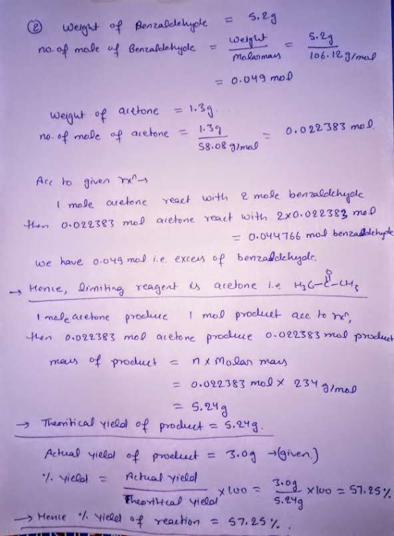 S.23 weight of Bentaldlehyole no of made uf Bentalelehyole S.23 106.123/ma wegt Molanmas 0.049 moD aittone 1.33 wegut of no.