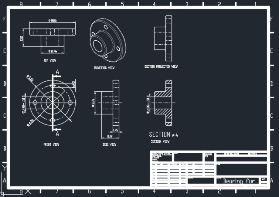 6 5 276 TUIP VIEW SIMETRIC VEY ENTION POLLECTED VIEV DOS1-OPTO IO 2.32 SECTION AA SECTION VIEW FRONT VEY SITE VEY Lii!!! Y>