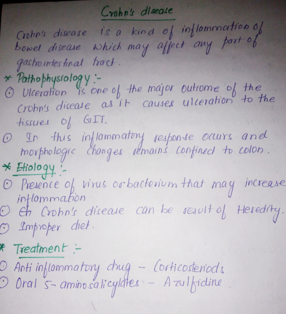 Crohnk diseate Crohns disease is a kind o/ in lammation 6 bovel deae A gacho intec Anal ho nay affech uy *Patho phystology