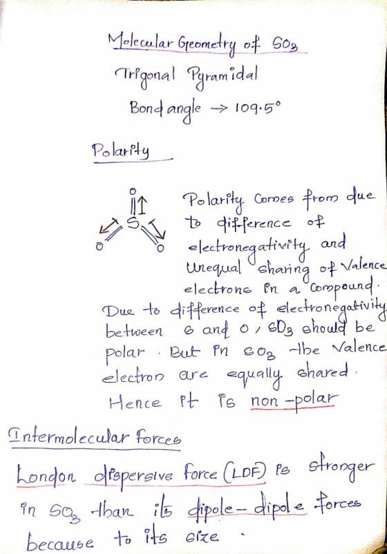 Molceular Greometry of Gos Tignal nmidal Bond angle >109.5 Polarly Polarfhy Cornes frorm due t difference and .-letrengadivit