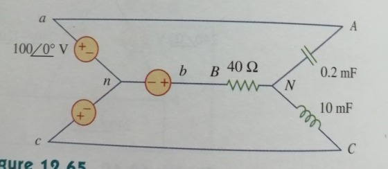 a A 100/0° V (+ b B 40 22 0.2 mF п N 10 mF + с C gure 1965