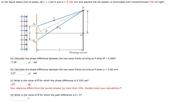 In the figure below (not to scale let L 1.20 m and