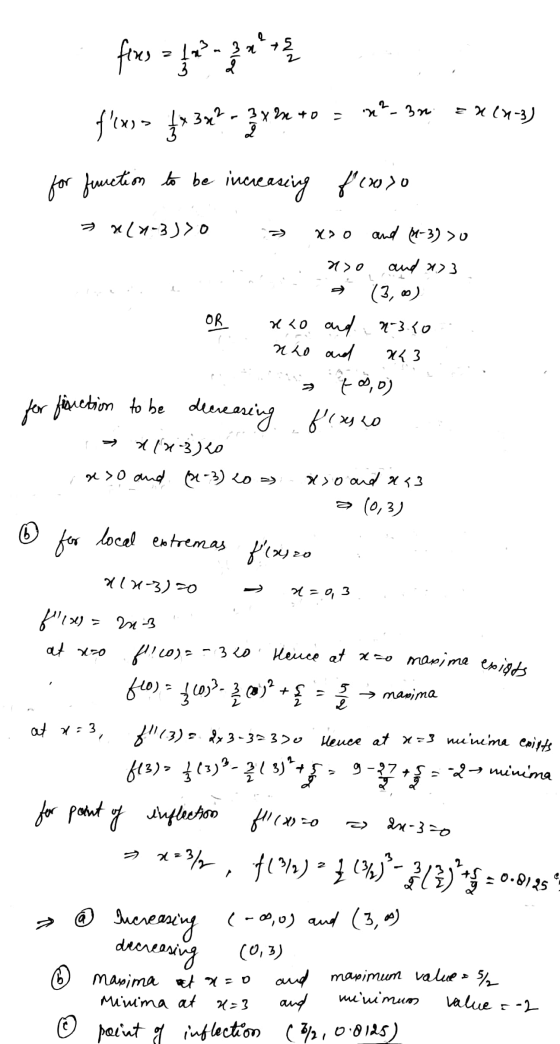 fors = 122 - 2 1 fx> 4x3x? - 3 x 9 +0 = **-3n = X(4-3) for function to be increasing fresto > n(n-3))0 : xoo and (4-3) > >0,