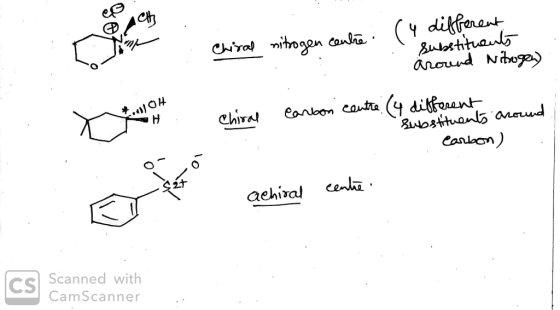 Chira mihogn cansa(Y dikferent Sutostituaul around Nig eonbon caut (4 ditfeaent chiral H wosttuan anoud Canon) cenla aehiral
