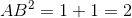 ABP = 1+1=2