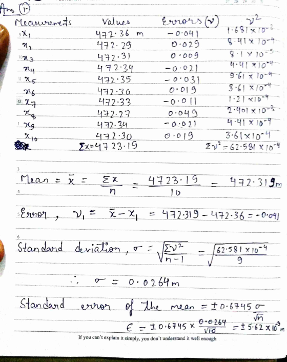 Ans Measurements X, 22 N 10013 ny Values 472.36 m 472:29 472:31 47234 472:35 472:30 472:33 472:27 472:34 472:30 Ex=4723:19 Er