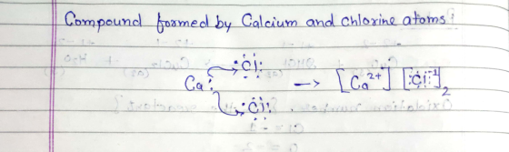 Compound formed by Calcium and chlorine atoms : : لمتر ایستانا ا مام عادل