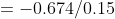 0.674/0.15 一一