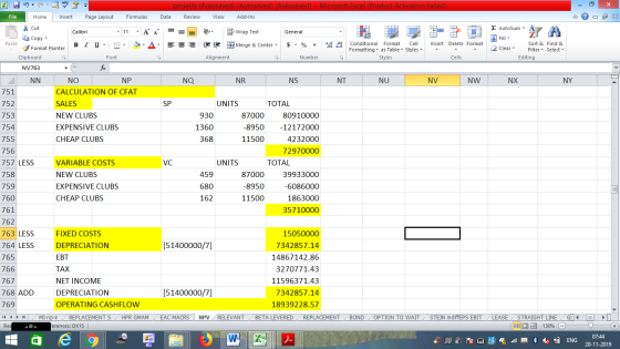 projects (Autosaved) (Autosaved) (Autosaved) - Microsoft Excel (Product Activation Failed) Data Review View Add-Ins Formulas