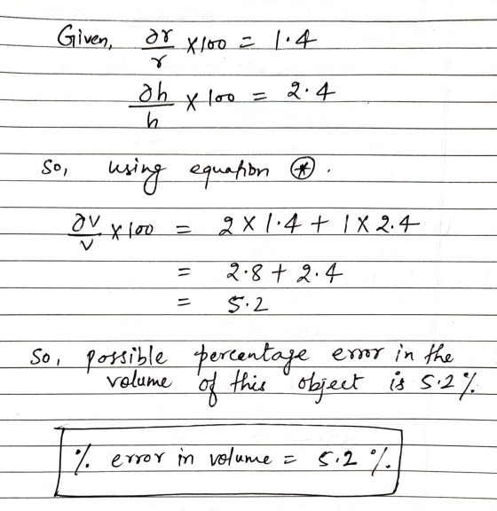 Given, or r X100 = 1.4 oh h X loo = 2.4 . So, using equation ® 9 X 1.4 + 1 X 2.4 *100 - = 2.8 + 2.4 $.2 So, possible percenta