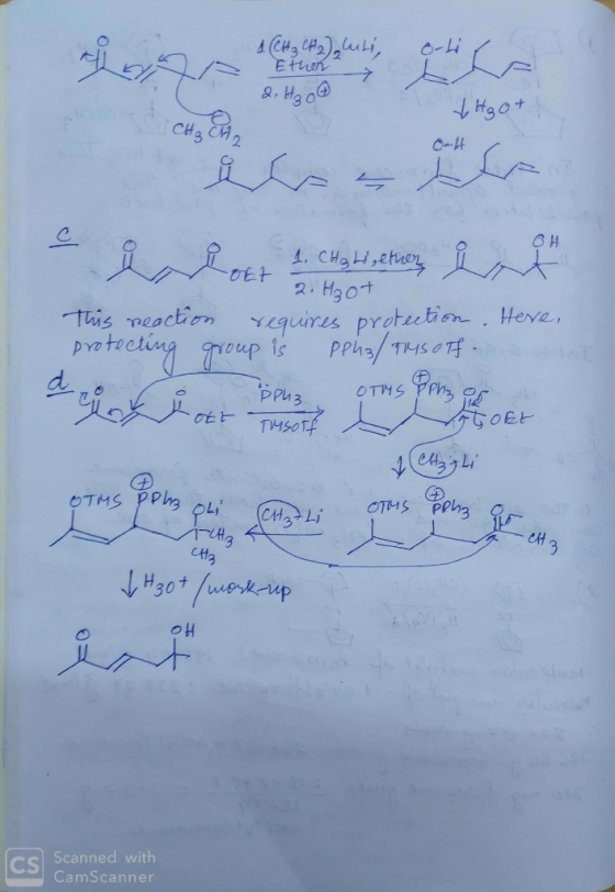 orlife 1 (CH ₃ CH2) Cuti, Crd Hot to Haot 1, Cha eten له سره cout 2. Hot This reaction requires protection. Here, protecting