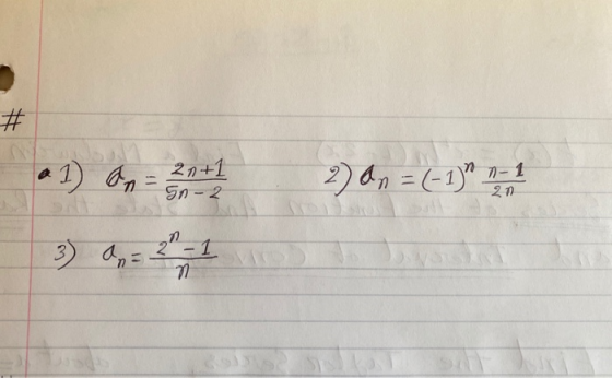 # - 21+1 Sn~2 2) An = (-1) - 1 217 3 - ? 21 -1 기