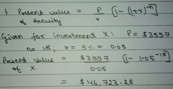 iauestment y -18 o 5 O-oS
