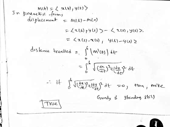 mit) kalb), y(t)) In parametre forms displacement = me 6)- Meo) L2l6) +46) >- <20), yle) > 2<x (6) - X (0) 4(6)-4(0)2 distanc