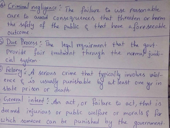 A Criminal negligence & The failure to use reasonable care to avoid consequences that threaten or harm the safety of the publ