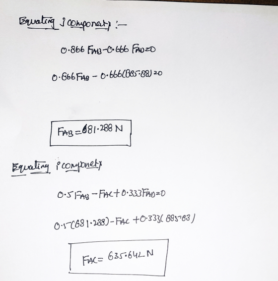 Eruating I componaty :- 0.866 FAB-0.666 FAUZO 0.866F49 - 0•666108-88) 20 F413 =681-288 N Bqualing iconyonery 0:5 Fay-Fact 0.3