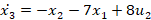 xz = -x, – 7x1 + 8uz