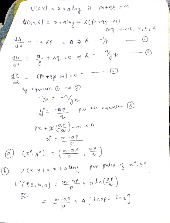 UlX.Y) = xtalny st. px+2y = m U (x,y,h) = atalny+ a(pe+qy-m) Diff.worit, agit das 1+ 8P = @a = -Yp - 0 du = a +aq zo 7 h = -l
