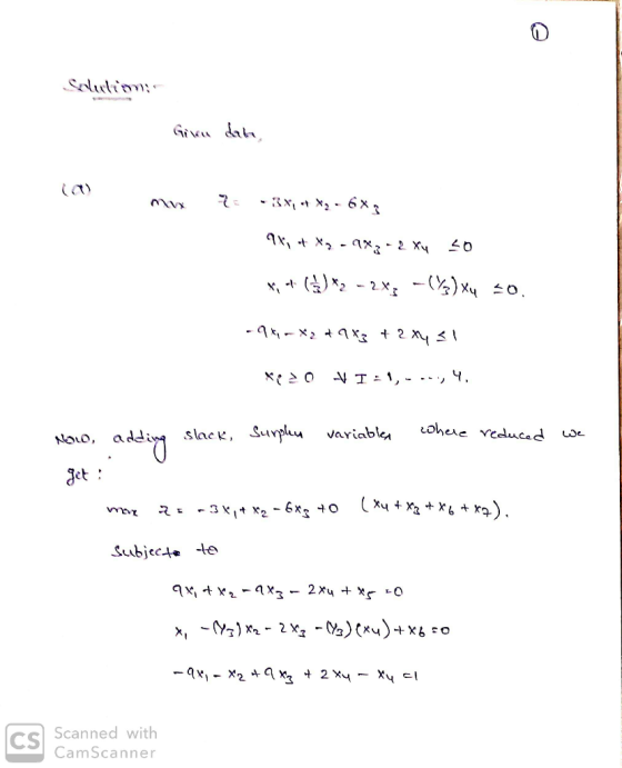 a) tloio, addiv slack, Su let CS Scanned with CamScanner