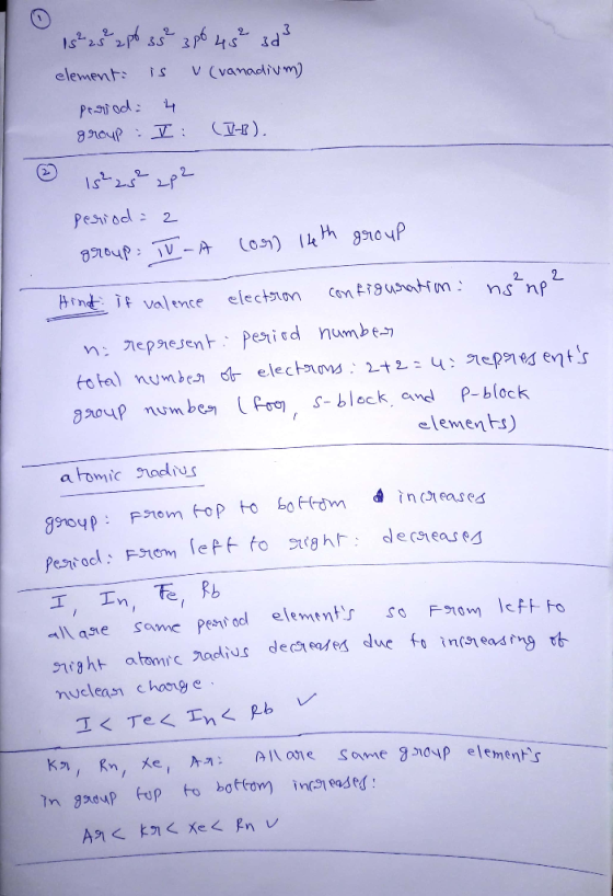 15225 226 35² 386 48 323 element is (vanadium) perioda 4 group :I: (1=1). Is -- period=2 group: TV-A Con 16th group Hindt if