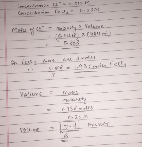 Concentration Concentration ce =0.012 m reuz= 0.26m. moles of ce = molauity & Volume =100012 m) x (484 mi) -5.808 In redz the