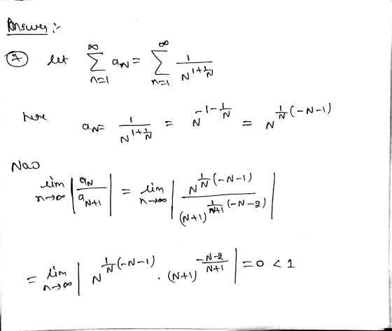 Answer: det e ana w nel nel Nith (N-1) hore il the 19 an N N Nt Now eim (N-V) = eim N no anti nyoo (-N-) (Najni (N-1) -N-2 N