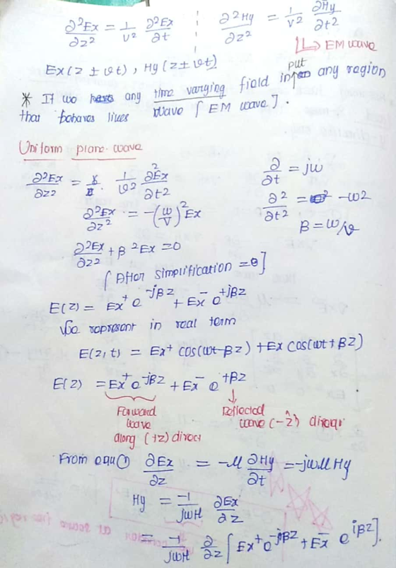 ӘНу . 22 Hy DPEx = I D2E> d22 V2 at 2+2 222 L EM wave put EX2 50 t), HY (Z3Lt) It wo best any time varying field inpes any re