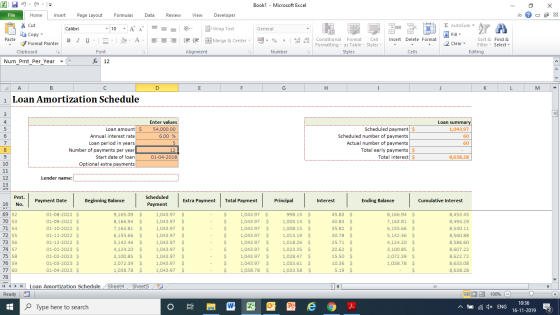 Book1 - Microsoft Excel - 2 X 2 Review View Developer - x = = VD General File Home Insert Page Layout Formulas Data * Cut Cal
