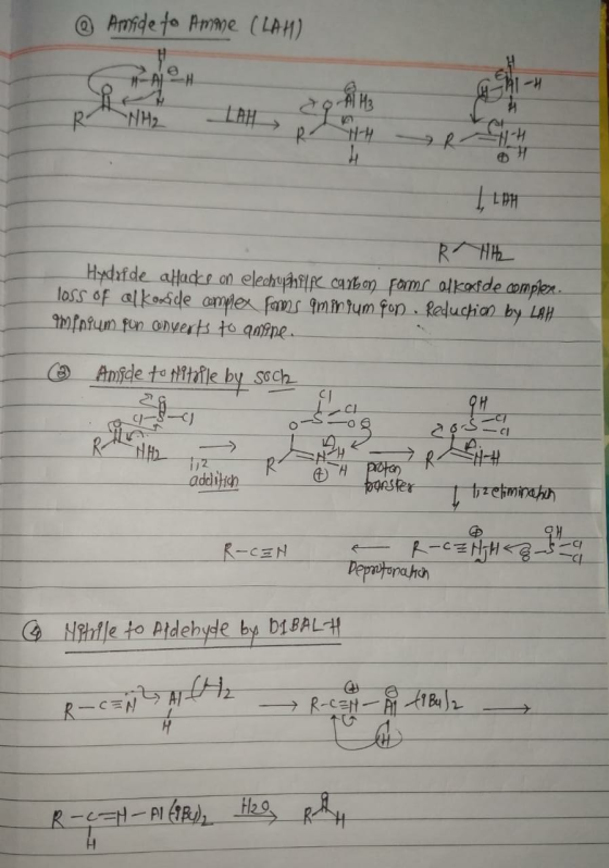 @Amide to Pmme (LAH) H LAH NH2 HH H-15 R Htb Hydrfde altadkr on elechuahfle caton Farmr olkotde complex loss of alkosde anple