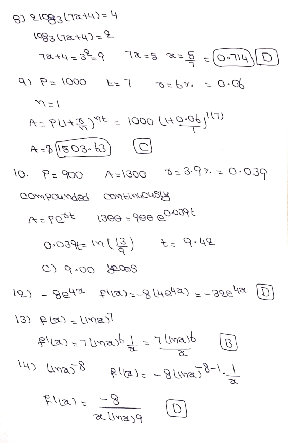 8) 9 (Саз ста+4) = 4 1983 Cta +4) – 9 13+4 – 3-я 11 = 3 - 5 - (о-піч) [D) аP. 1000 Е- Т ъ - БІ. = 0. G6 м= | A= Plito get = 1