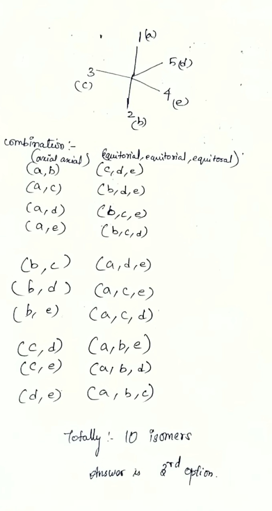 fa) 50 3 (C) 46 2 combinates:- Caxial axial) Cab) (a,c) (a,d) (a,e) Equitorial, ecuitorial, equitosal) (e,d,e) (bid, e) ره سر